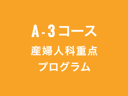 A3コース,産婦人科重点プログラム